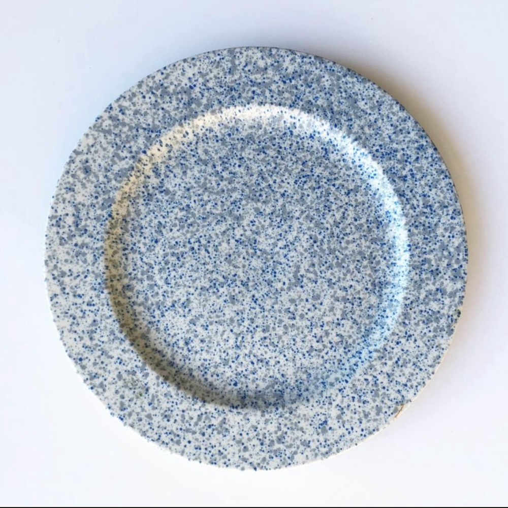 Vintage 12.5” Japanese Signature Stoneware Large Plate